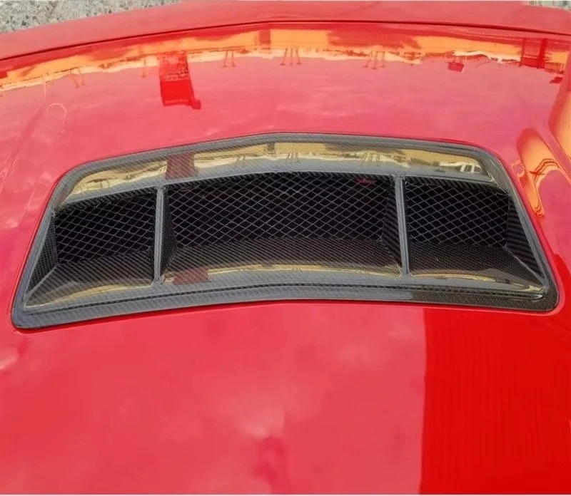 AC Style Dry Carbon Fiber 3K Twill Carbon Hood Scoop for  Dark Horse S650 5.0 GT 2024-2026 Replacement Accessories